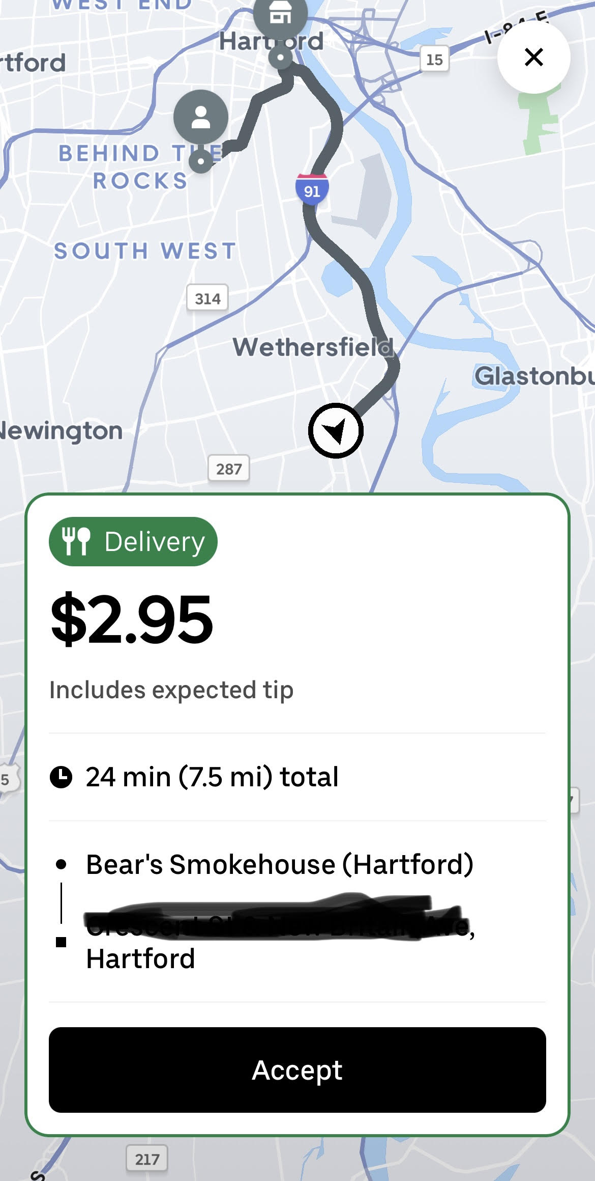 No tip UberEats order No tip UberEats order