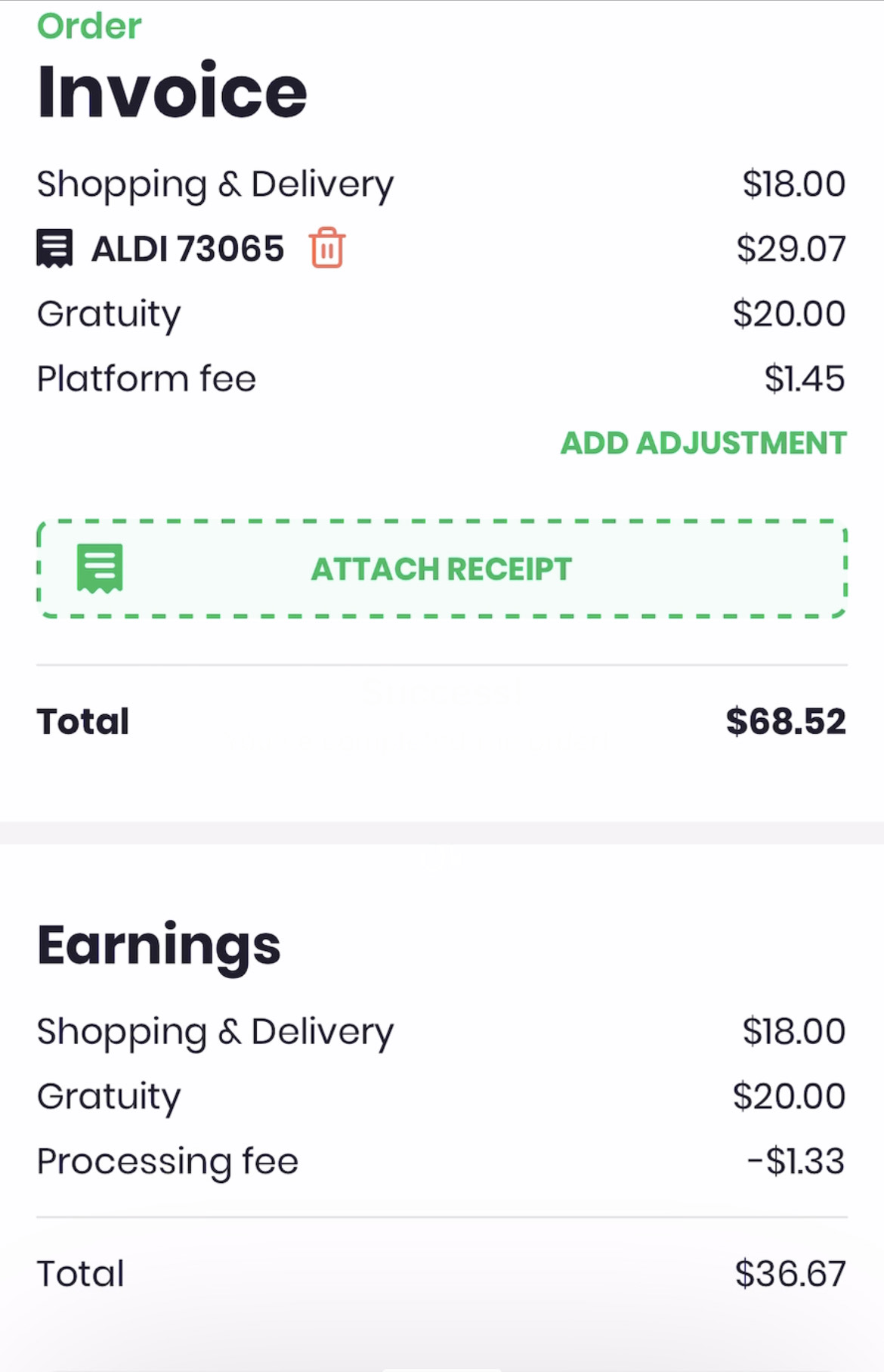 Dumpling Invoice and Earnings Dumpling Invoice and Earnings