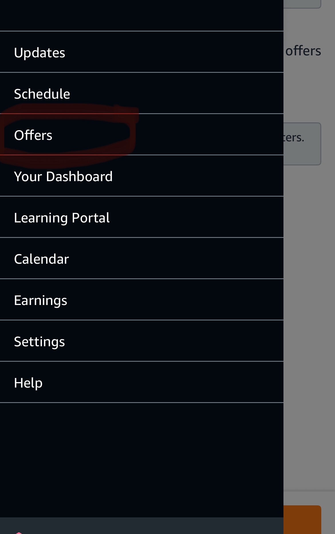 Amazon Flex Instant Offer