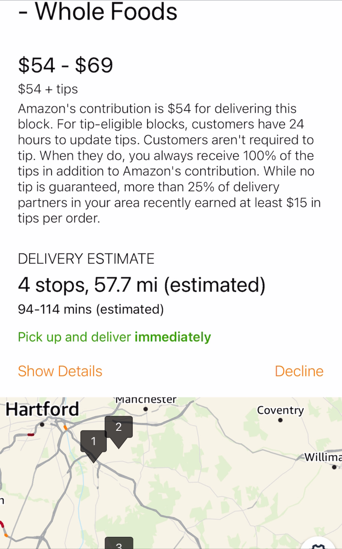 Tipping your Whole Foods delivery driver when ordering on Amazon Prime