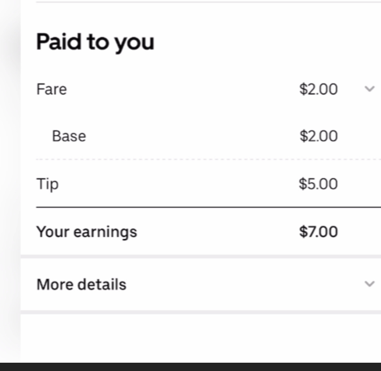 UberEats two dollar pay UberEats two dollar pay