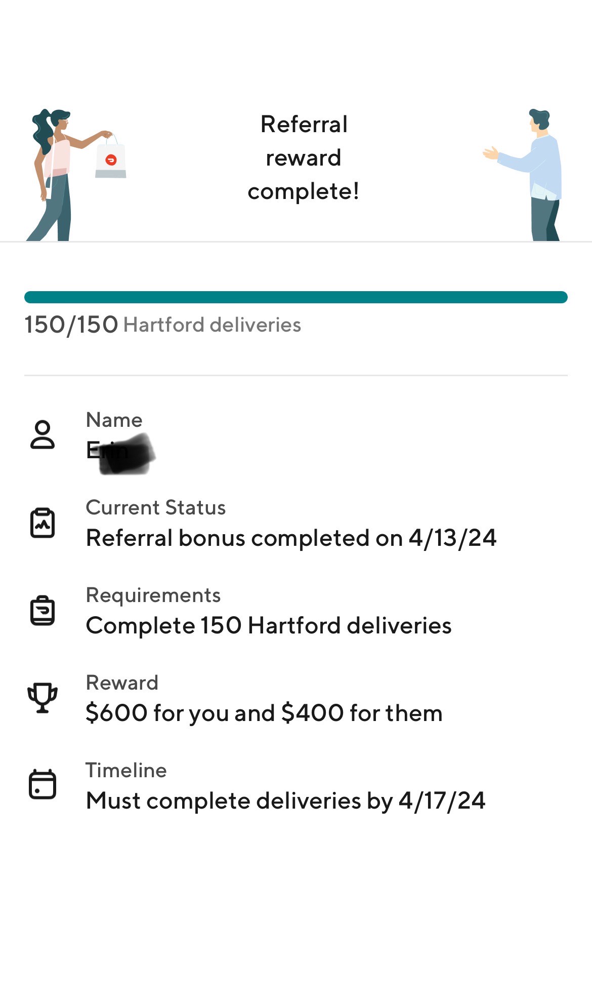 Referral Complete Referral Complete