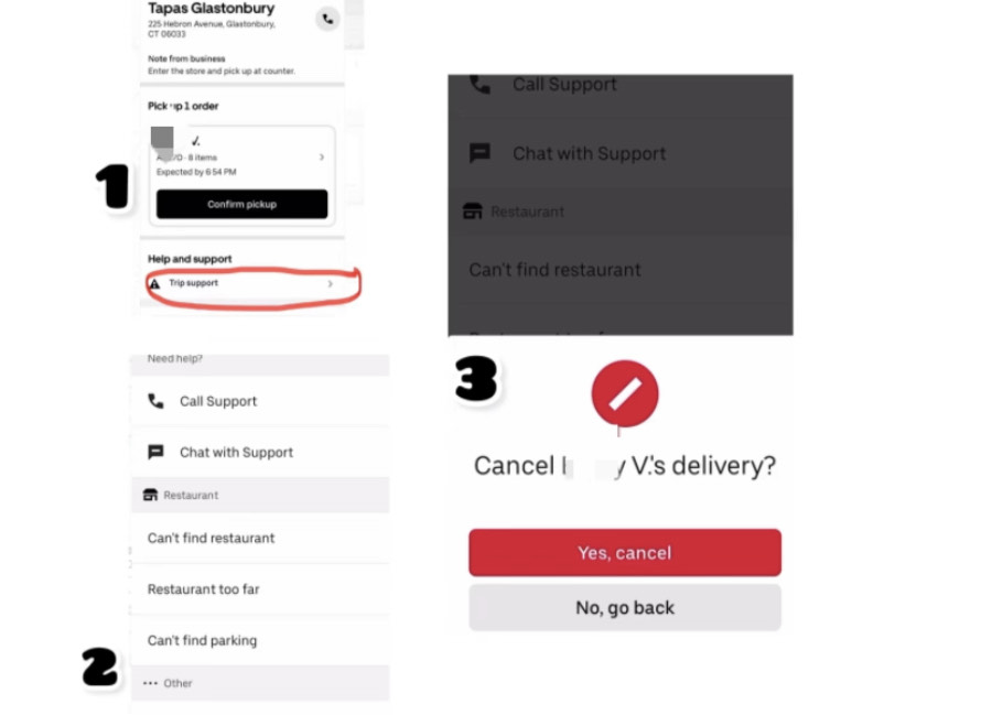UberEats cancel order UberEats cancel order