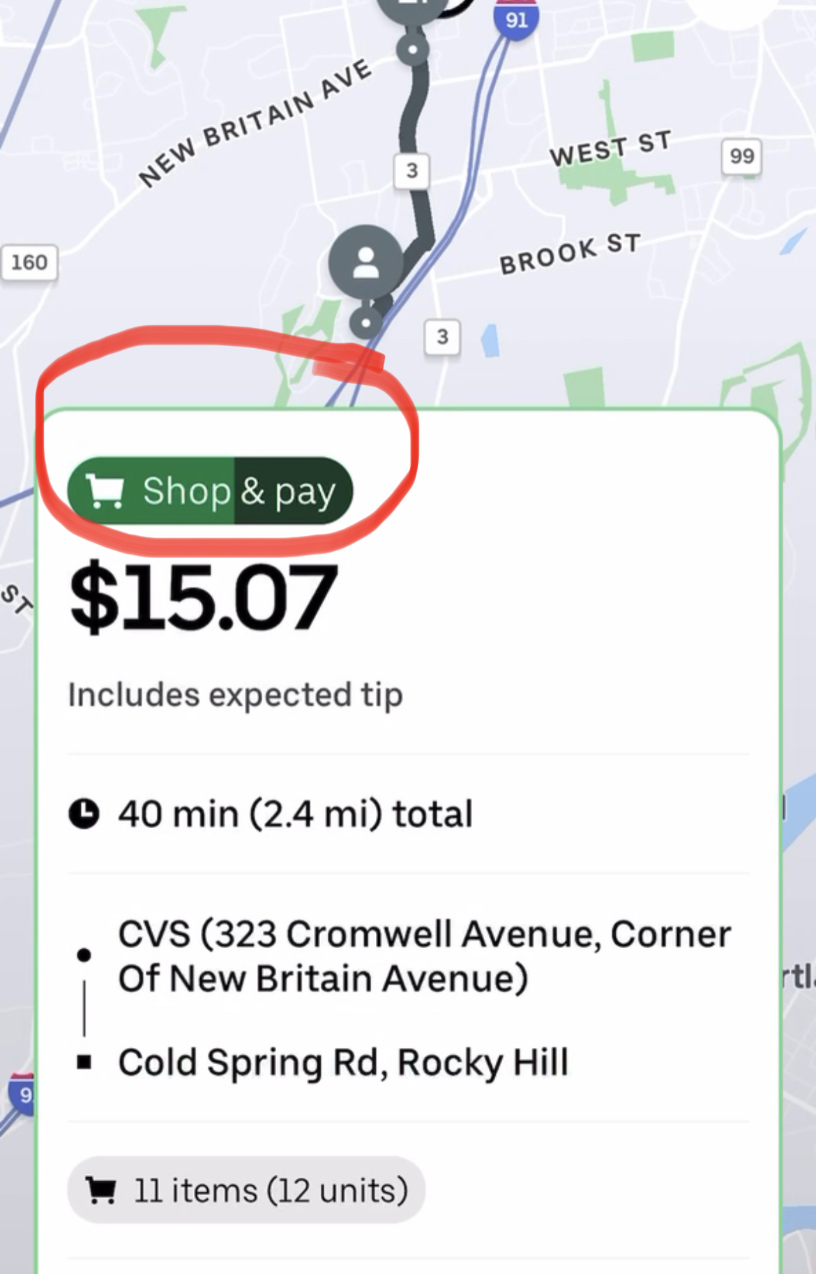 UberEats shop and pay UberEats shop and pay