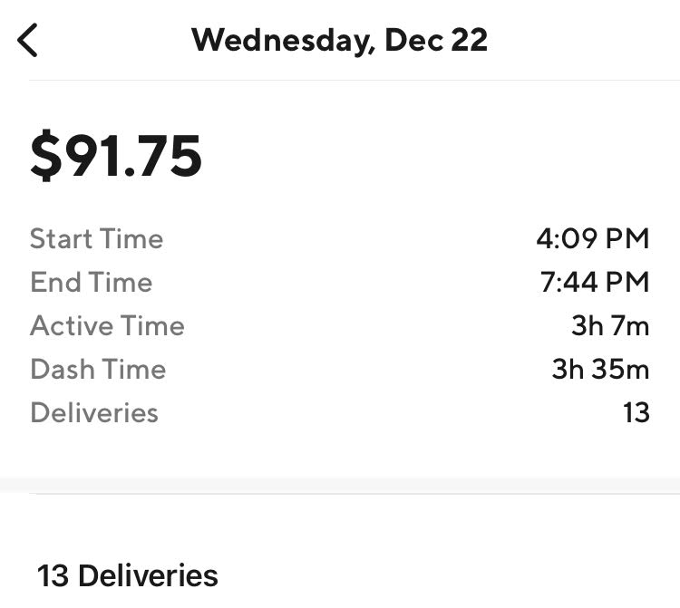 DoorDash daily earnings DoorDash daily earnings