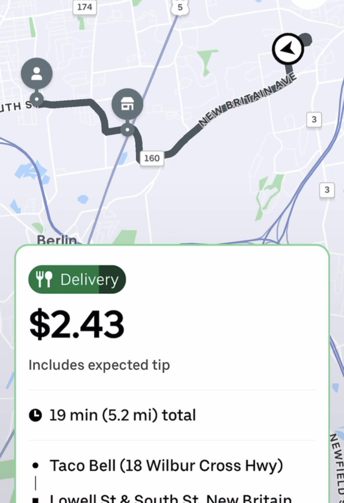 No tip UberEats order No tip UberEats order